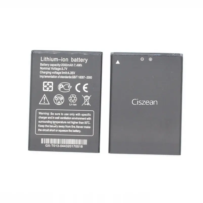 Сменный литий ионный аккумулятор Ciszean 2000 мАч для смартфона THL W200 W200s W200C|battery for|battery