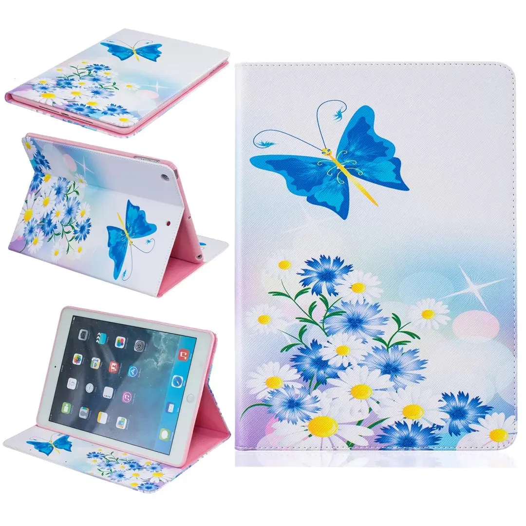 Для ipad Air 9,7 дюймов чехол 3D чехол-кошелек из искусственной кожи чехол для ipad Air1 ipad 5 с подставкой с защитным слотом для карт Чехол+ пленка+ ручка