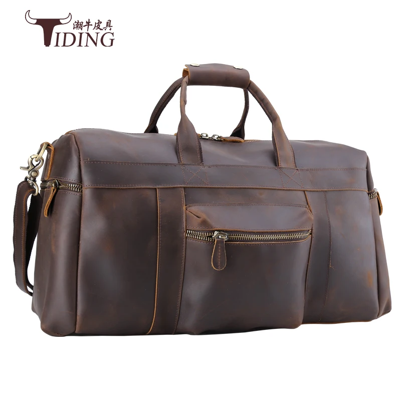 Мужские дорожные сумки из коровьей кожи новинка 2017 Мужская винтажная Модная