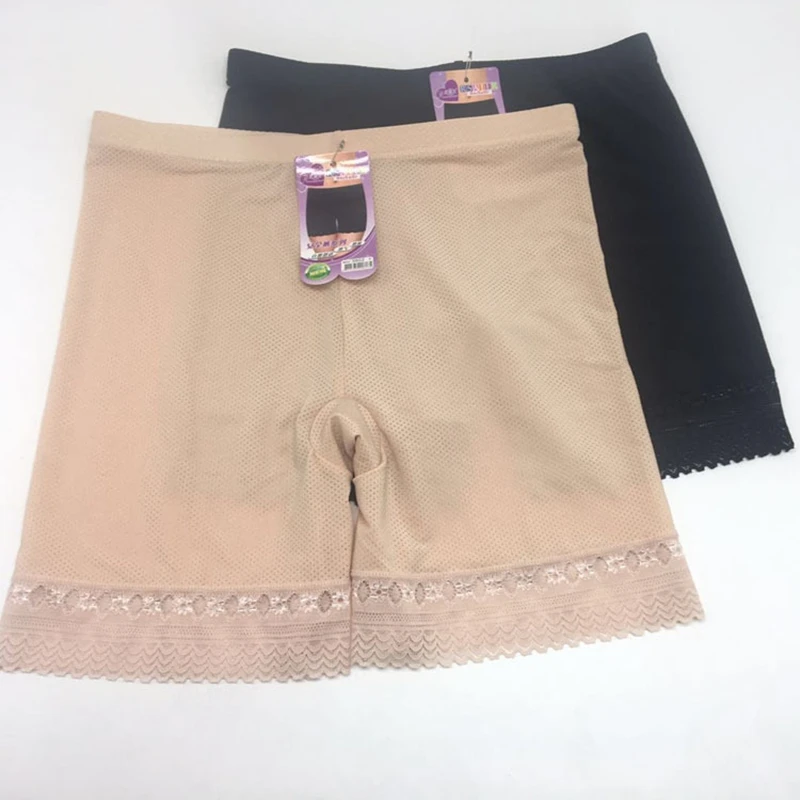 

4Pcs/lot Summer Style plus size 6XL jacquard Sexy shorts women short Mesh Security Anti-Lugging Boxer