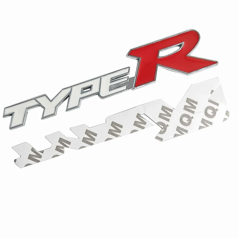 Автомобильный Стайлинг 3D металлического сплава Тип R r Стикеры для Honda City CR V XR HR