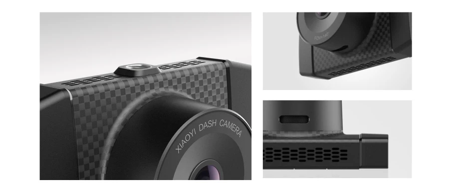 YI Ultra Dash camera Card, черный, Разрешение 2,7 K, A17 A7, двухъядерный чип, голосовое управление, светильник, сенсор, широкоэкранный 2,7 дюйма