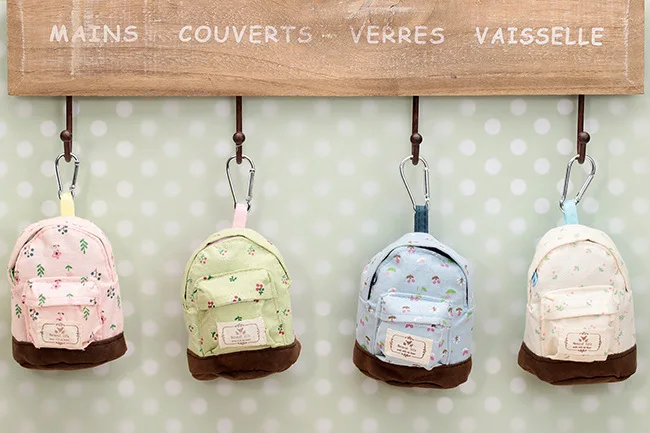 Школьная сумка с цветком модель кошелька для монет/мини креативная Холщовая