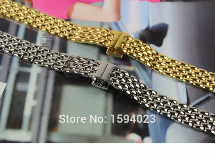 

10mm T058009A T-TREND High Quality New Watch Parts Solid Stainless steel bracelet strap Watch Bands For T058