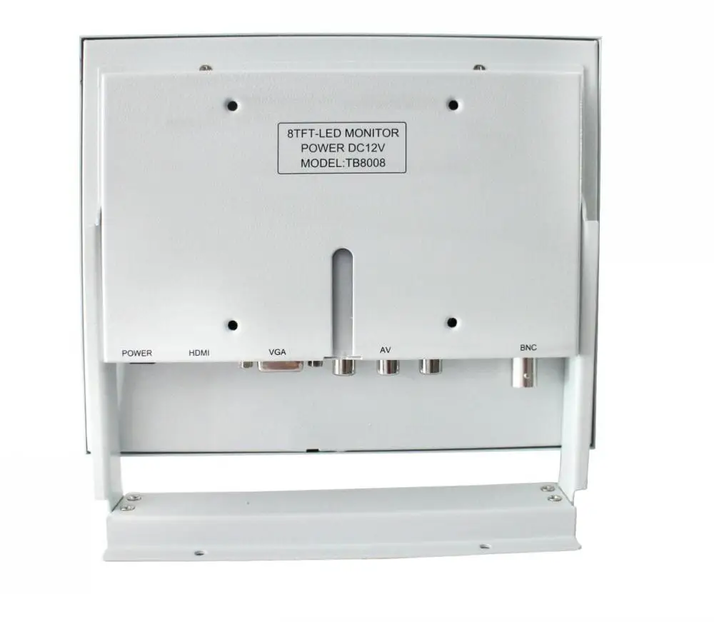 8-дюймовый промышленный компьютерный монитор/металлический монитор с VGA/AV/BNC/HDMI