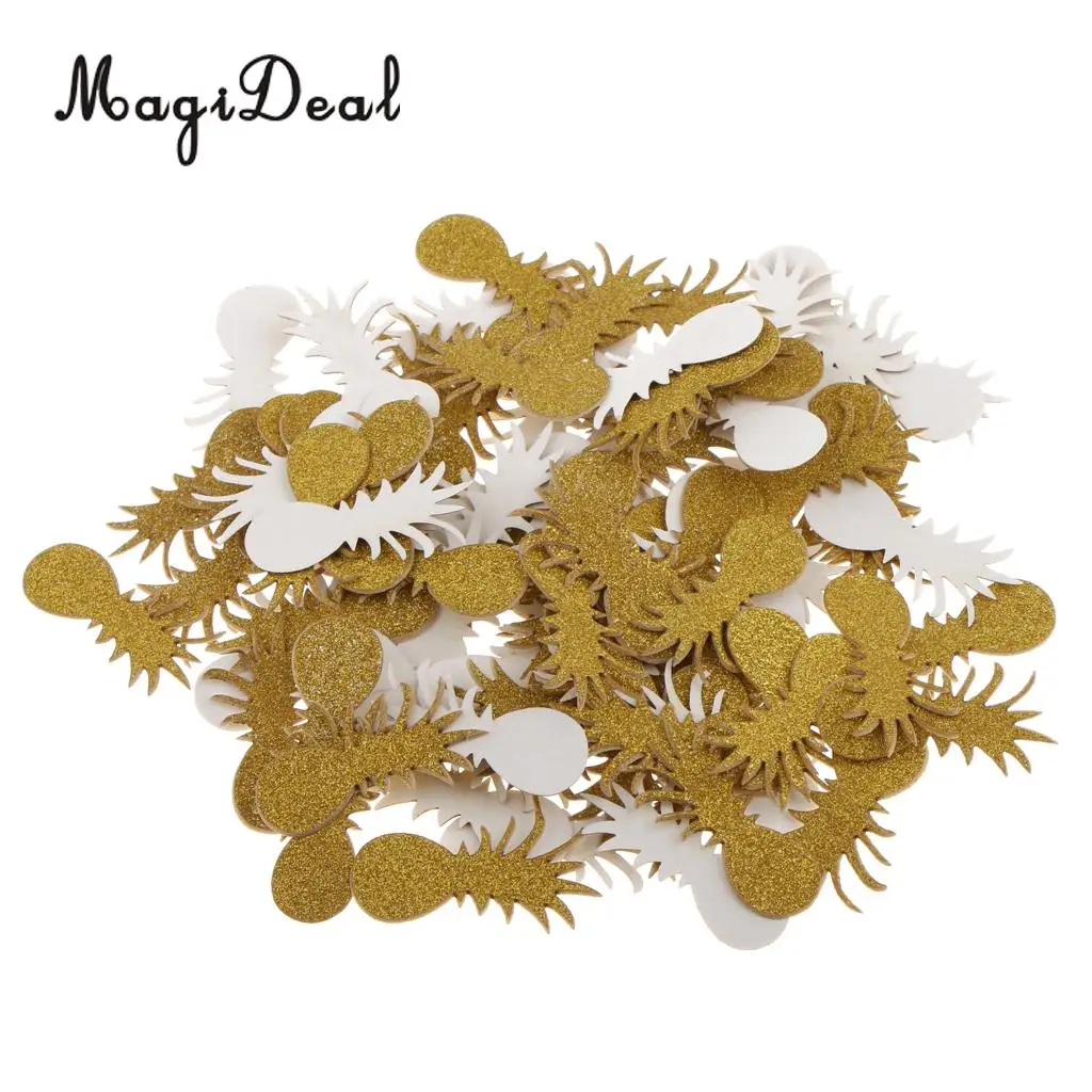 MagiDeal Блестящий стол с ананасом конфетти рассеиватель тропический Луау пляжный