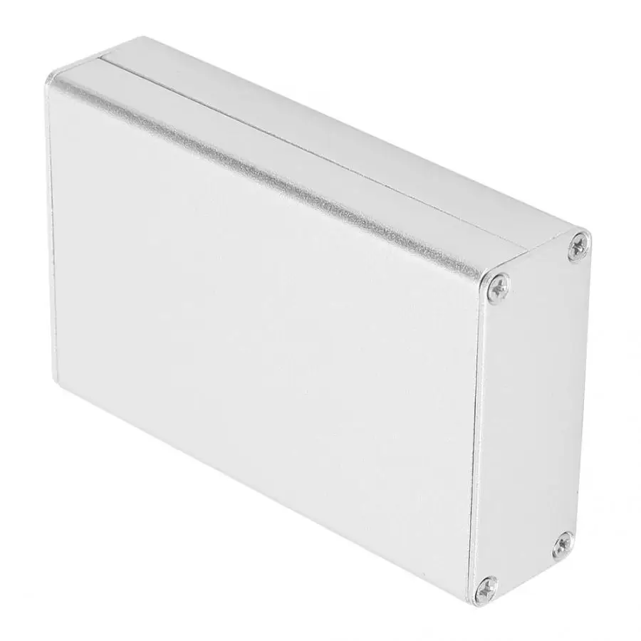 Алюминиевый корпус PCB инструмента электронная коробка охлаждения серебро 20*50*80