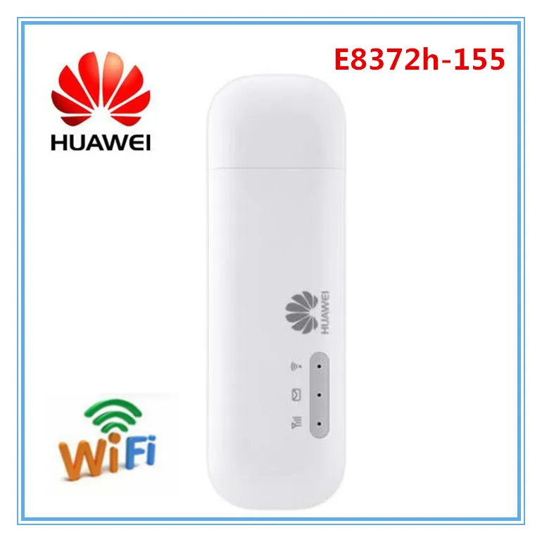 Разблокированный Huawei E8372 E8372h 155 4G LTE FDD Band 1/3/5/7/8/20 TDD 38/40/41 150 Мбит/с USB WiFi модем