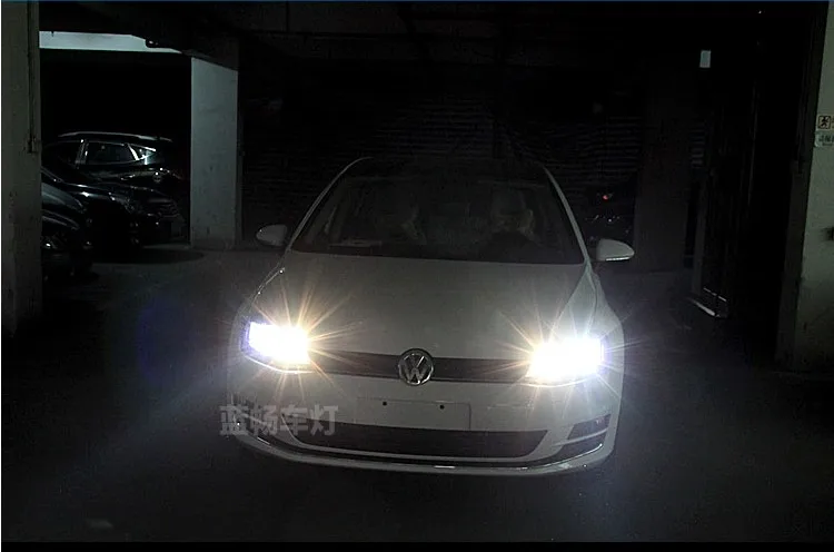 Автомобильный Стильный чехол для фары VW Golf 7 фары Golf7 MK7 светодиодный фонарь DRL Объектив Двойной Луч Биксенон HID