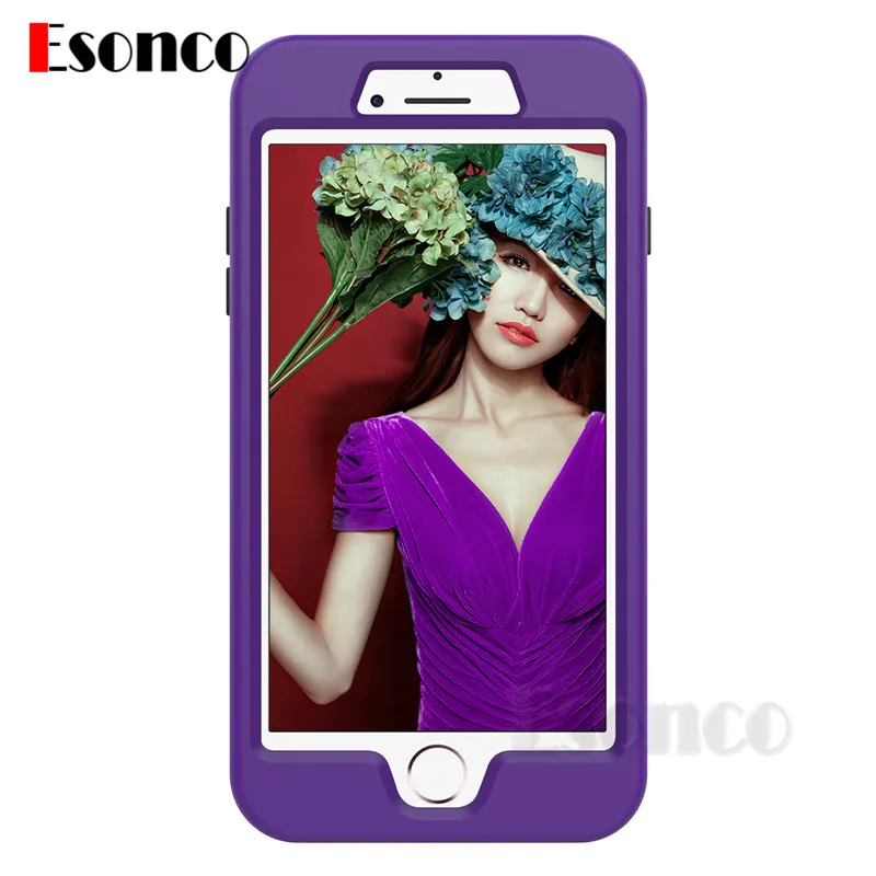 Glitter 360 Degree Full Protection Case for iPhone X 7 8 6 s Plus 7P 8P Bling Shining Phone For |
