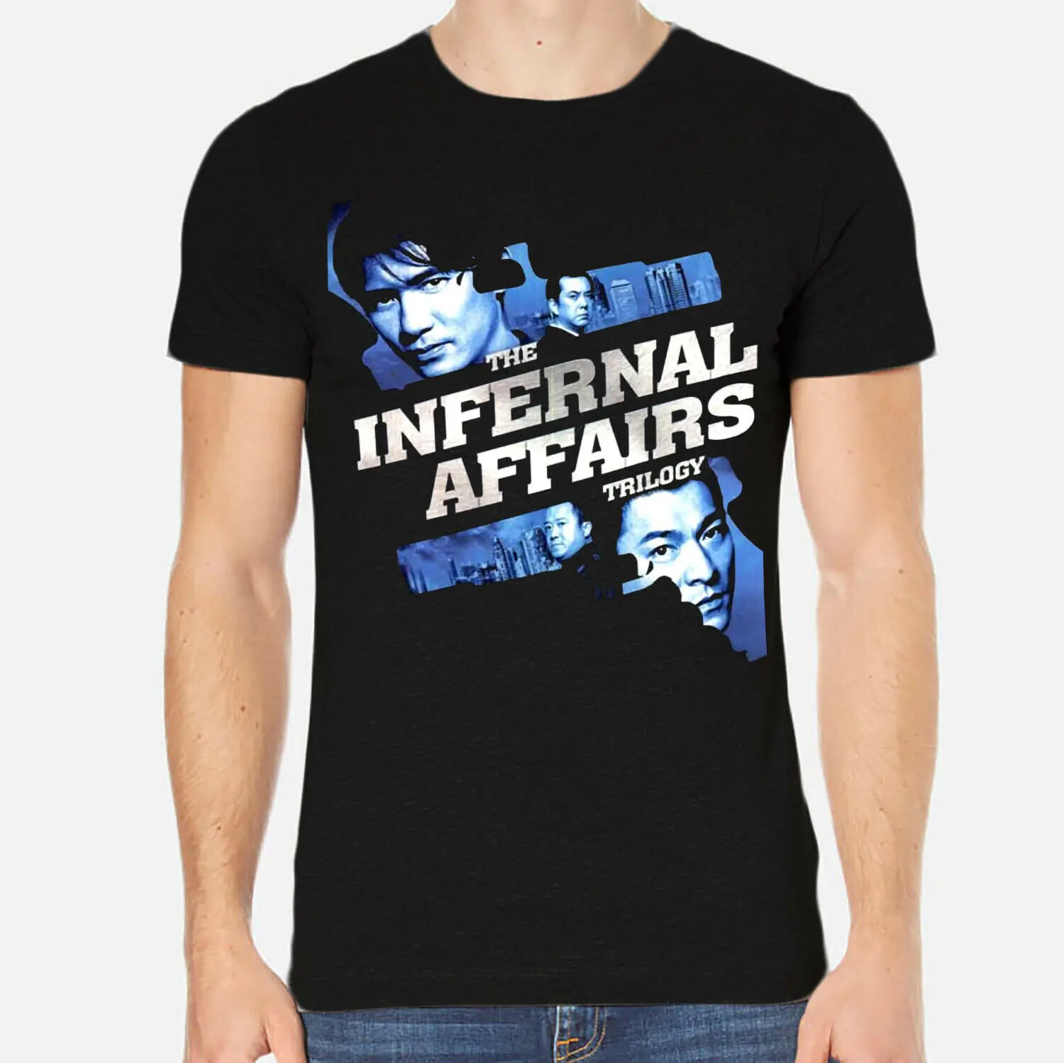 Мужская футболка Infernal Affairs Andrew Lau черная одежда 6 A 004Cool Повседневная с надписью pride