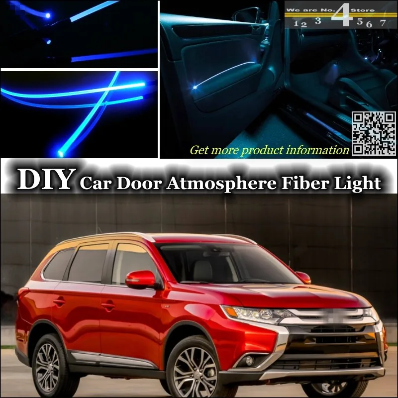 Настройка внешнего освещения салона для Mitsubishi Outlander атмосфера оптоволоконный