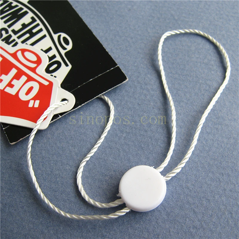 Пластиковая подвесная бирка со шнурком уплотнение с двумя заглушками постоянная