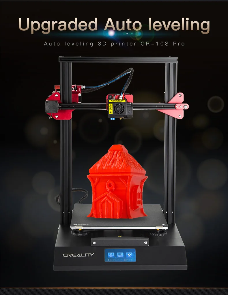 CREALITY 3D Автоматическое выравнивание CR-10S профессиональный принтер сенсорный ЖК-дисплей двойной экструзии печать