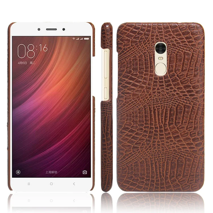 Роскошный кожаный чехол из крокодиловой кожи для XiaoMi RedMi Note 4 с узором