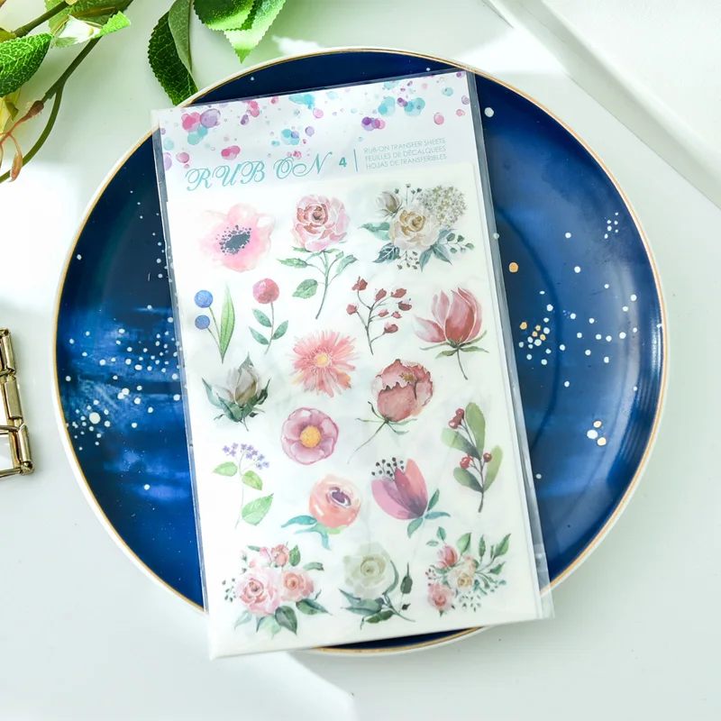 Zfparty 4 шт. цветы натрите Набор наклеек для Скрапбукинг/Happy planner/карты/бумажник карты Высокое качество нейлоновый чехол заграничного паспорта машина для изготовления журнала проекта