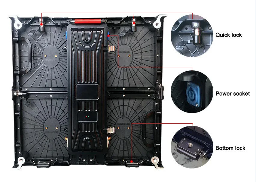 P3.91 открытый полноцветный светодиодный дисплей арендованный литой алюминиевый