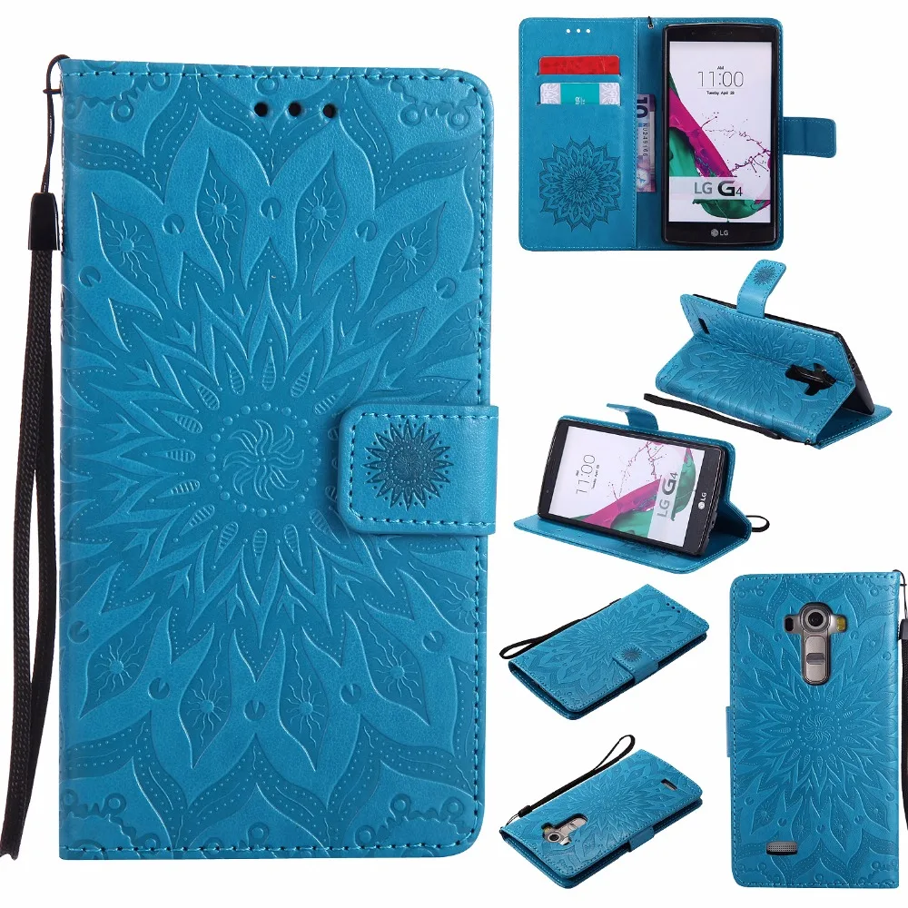 For Coque LG G4 LGG4 Leather Wallet Flip Case Printing Back Cover H815 H818 Cell Phone Silicon Protector Funda Capa |
