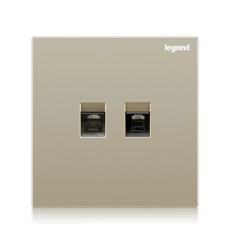 Высококачественная большая панель компьютерная и телефонная розетка 86 типа