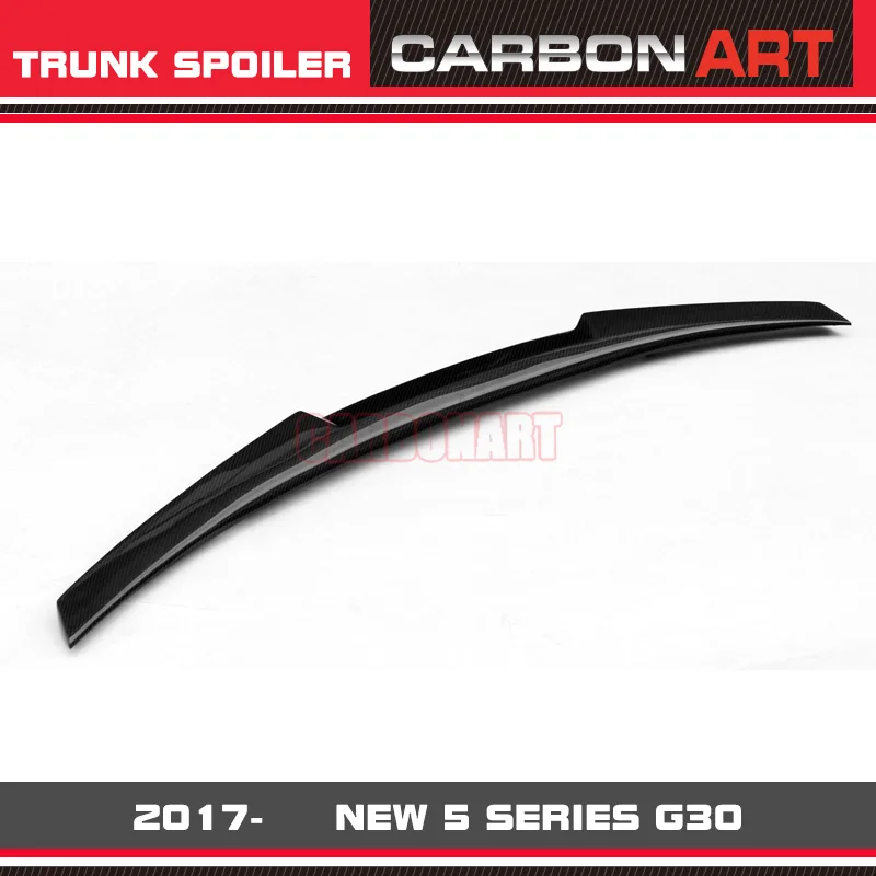 M4 Design G30 Brand New 5 Series Carbon Fiber Trunk Spoiler Wing Bootlid Lip Glossy Black For BMW 520 530 540 525i M550i 2017- | Автомобили