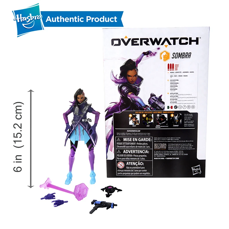 Hasbro Overwatch Ultimates Tracer Sombra Lucio Blackwatch Reyes 6 дюймов Коллекционные Фигурки Лидер продаж популярные на рынке