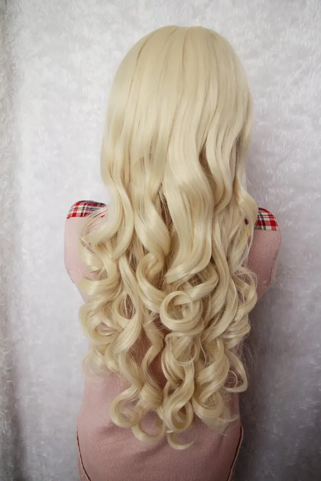 MCOSER самый популярный 80 см длинный Touhou проект Kirisame Marisa светло золотой косплей
