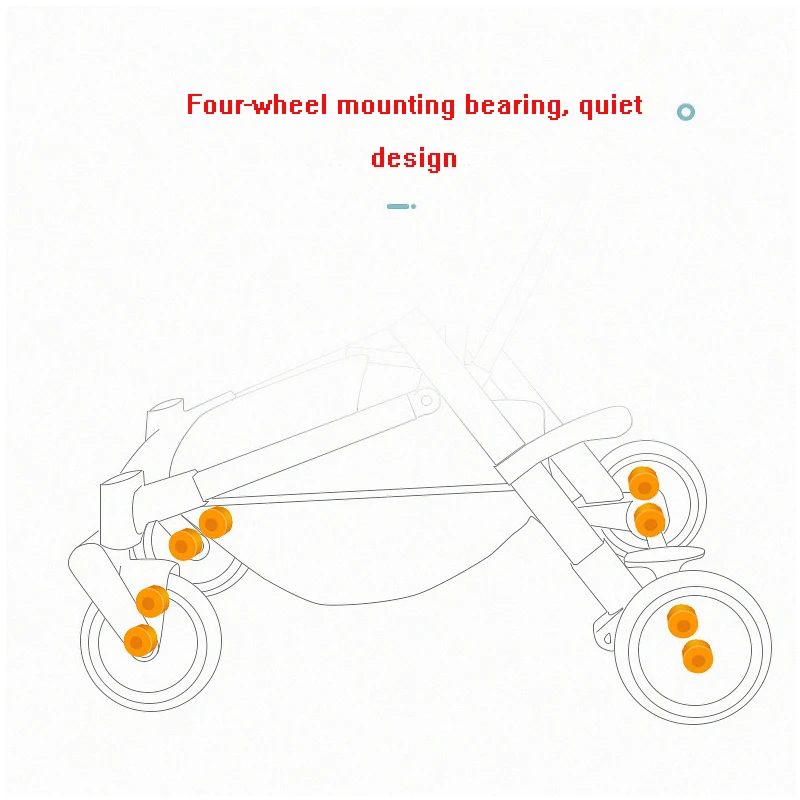Детская коляска может быть наклонена чтобы сидеть четыре колеса амортизатор
