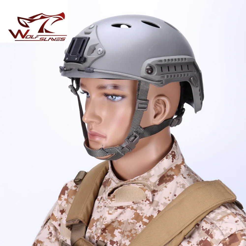 

Wolfslaves military Outdoor sport helmet Airsoft FMA FAST pro PJ Round Hole Tactical & combat Helmet multi color available