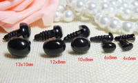 mix size black color oval safety eyes plastic eyestoy nose with washer