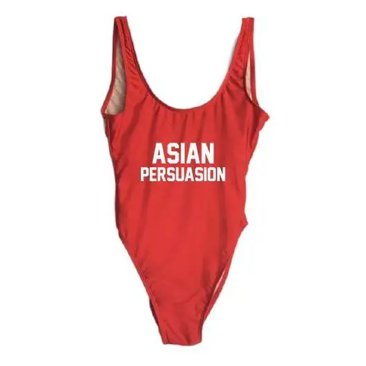 Женский купальник бикини ASIAN consuasion монокини с открытой спиной Цельный