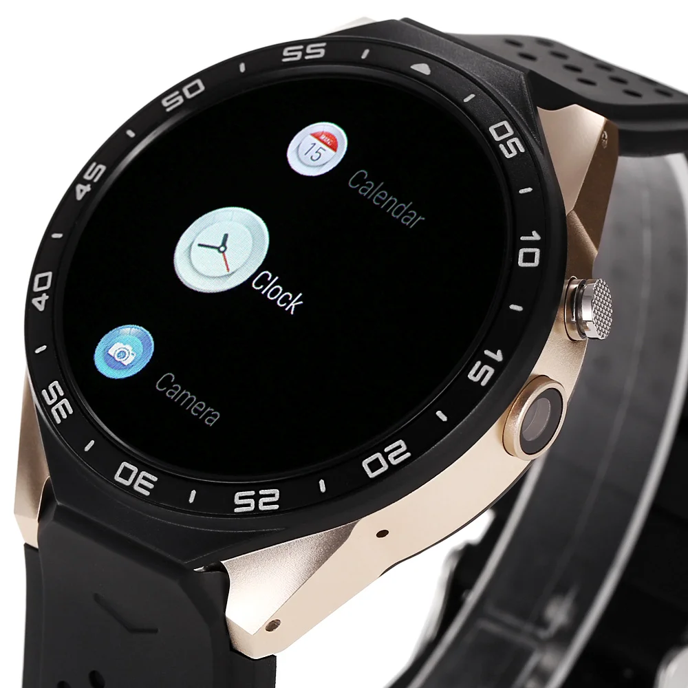 KingWear KW88 Android 5 1 39 дюйма Amoled Экран 3g Smartwatch телефон MTK6580 4 ядра 512 GB gps тяжести Сенсор