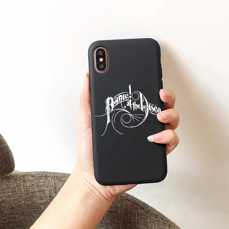H-5654 Panic at диско Мягкий силиконовый чехол конфетного цвета чехол для iPhone X XR XS MAX 6 7 8 plus 6s для Apple лучший дизайн корпуса - Цвет: H-5654
