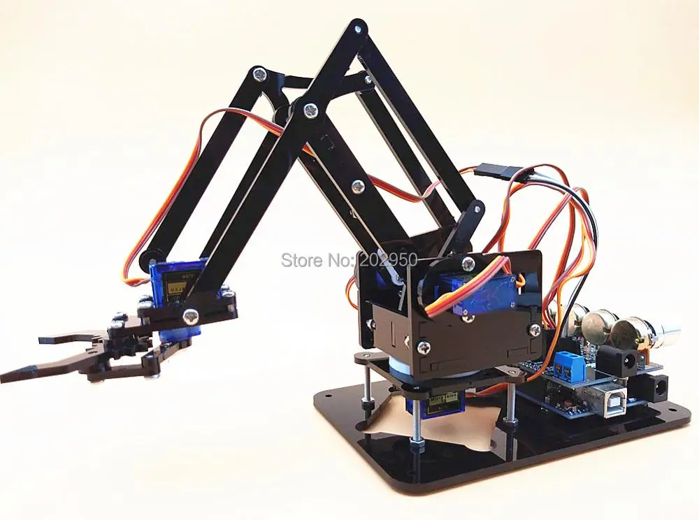 Акриловый ручной робот механика 4 DOF набор для обучения 4DOF DIY Arduino 1