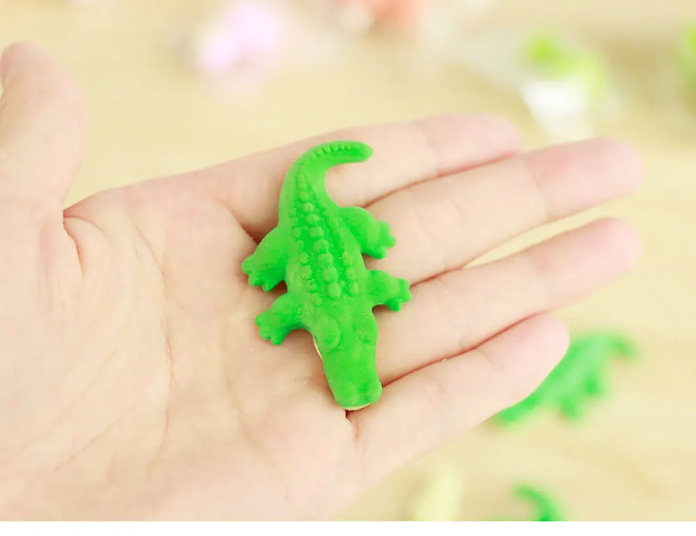 2 шт. JWHCJ Новинка 3D Зверь Форма резиновый ластик kawaii канцелярские принадлежности Школьные принадлежности papelaria Подарочная игрушка для детей пенис ластик