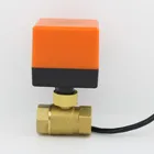 Электрический моторизованный латунный шаровой клапан DN15 DN20 DN25 DN32 DN40 DN50 DC5V 2-ходовой 3-проводной с приводом клапаны моторизованный шаровой клапан