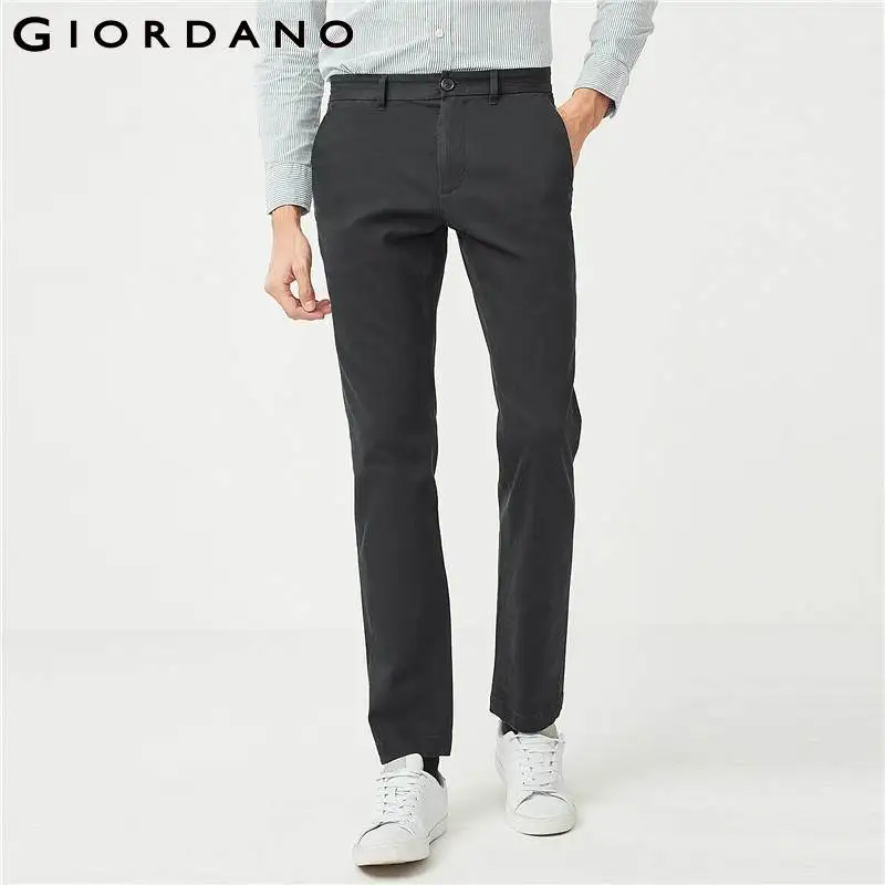 Giordano мужские брюки эластичные средней высоты с застежкой-молнией на пуговицах