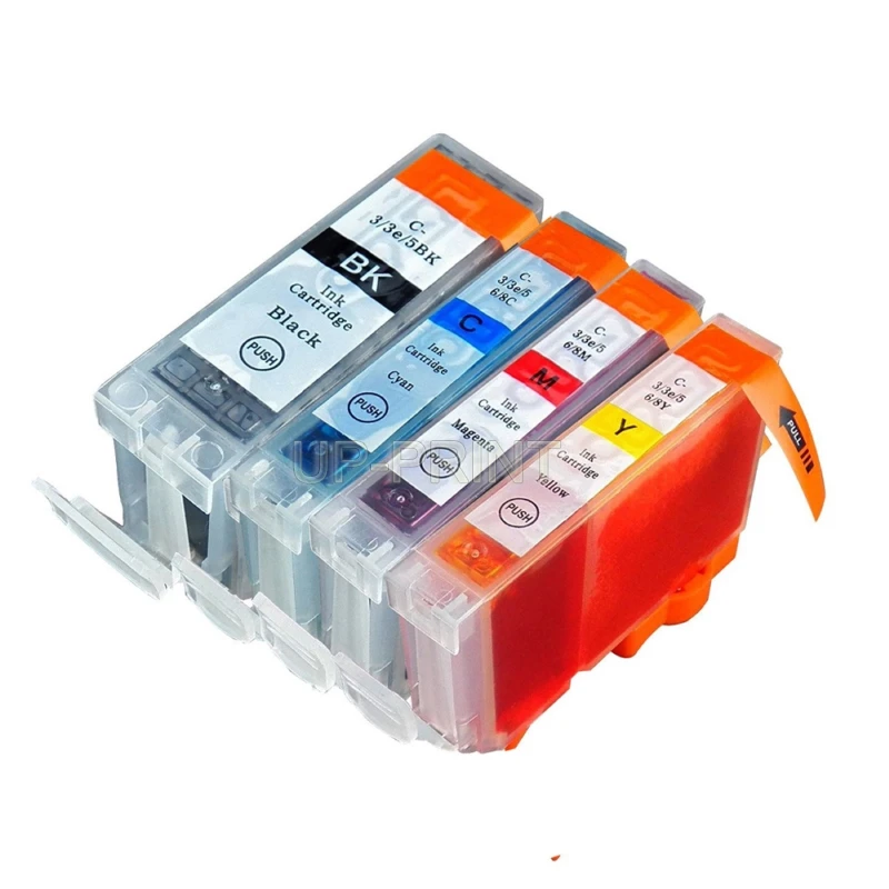До 12 шт BCI 3 6 совместимые картриджи для Canon PIXMA3000/6000/6100/6200/6500/S50/400/400sp/450/500/600/630|ink
