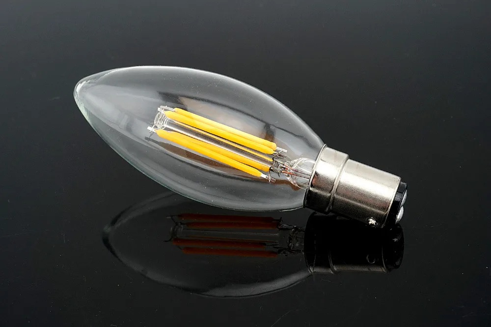 Энергосберегающие C35 B15 светодиодный лампы в форме свечи 4 W 220 V лампочки