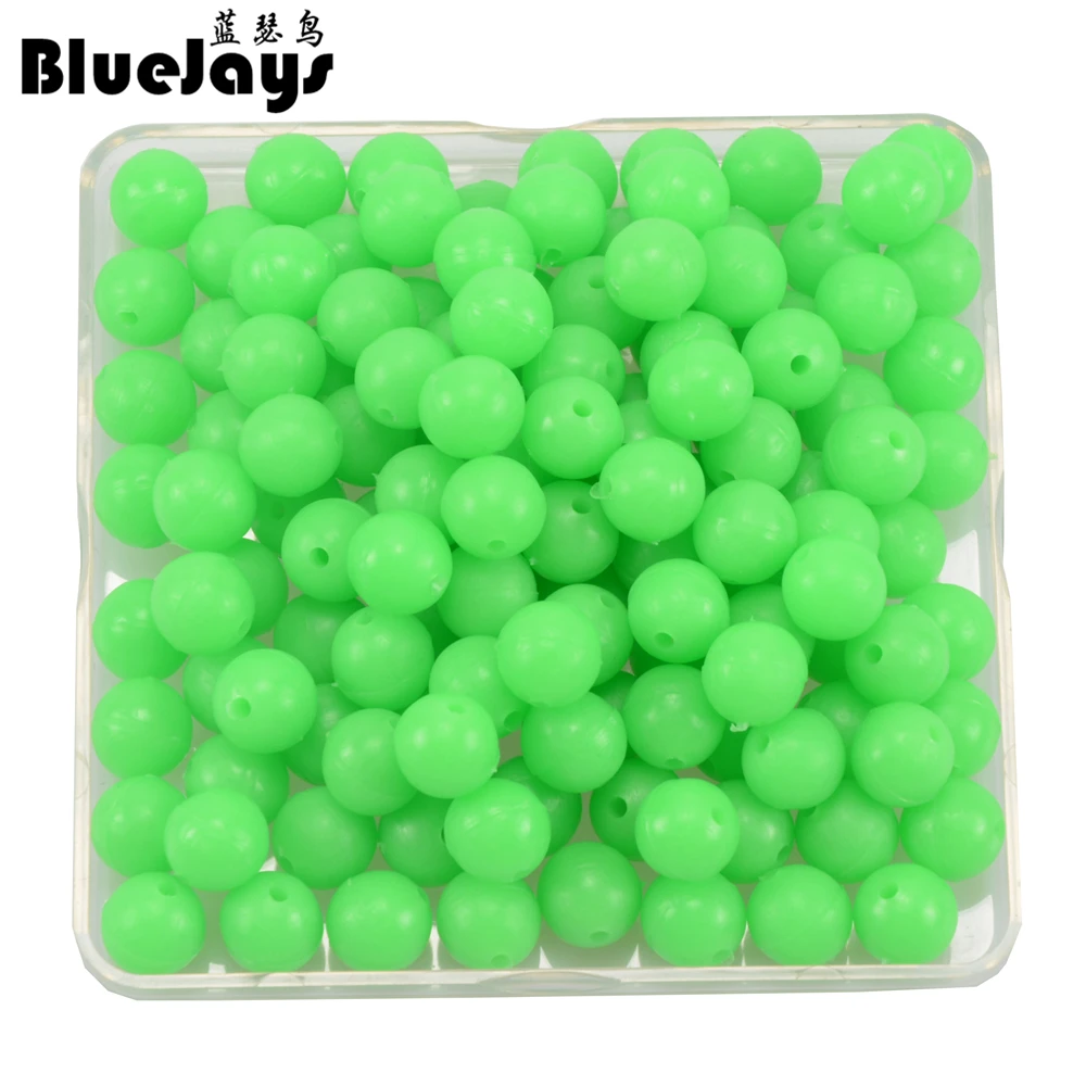 

Hot 300pcs/lot Hard Luminous Fishing Beads 8mm 7mm 6mm Corn Artificial Baits Carp Fish Beads Feeder Fishhooks Tackle accessories
