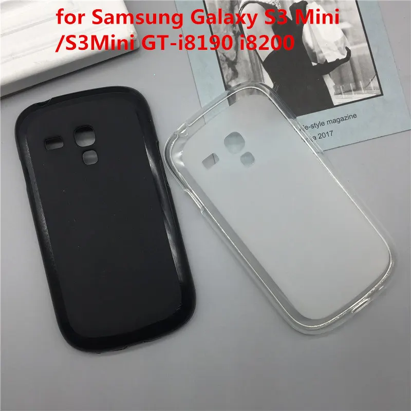Мягкий силиконовый чехол для телефона Samsung Galaxy S3 Mini /S3Mini чехлы i8200 черные