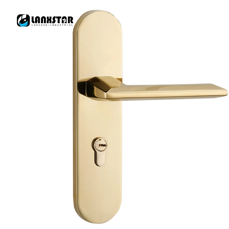 PVD золотистый дизайн ручки медный сердечник оборудование Блокировка