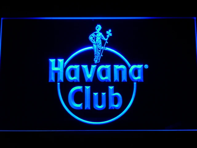 A218 Havana Club Rum светодиодный неоновый светильник с выключателем вкл/выкл 20 + цвета 5