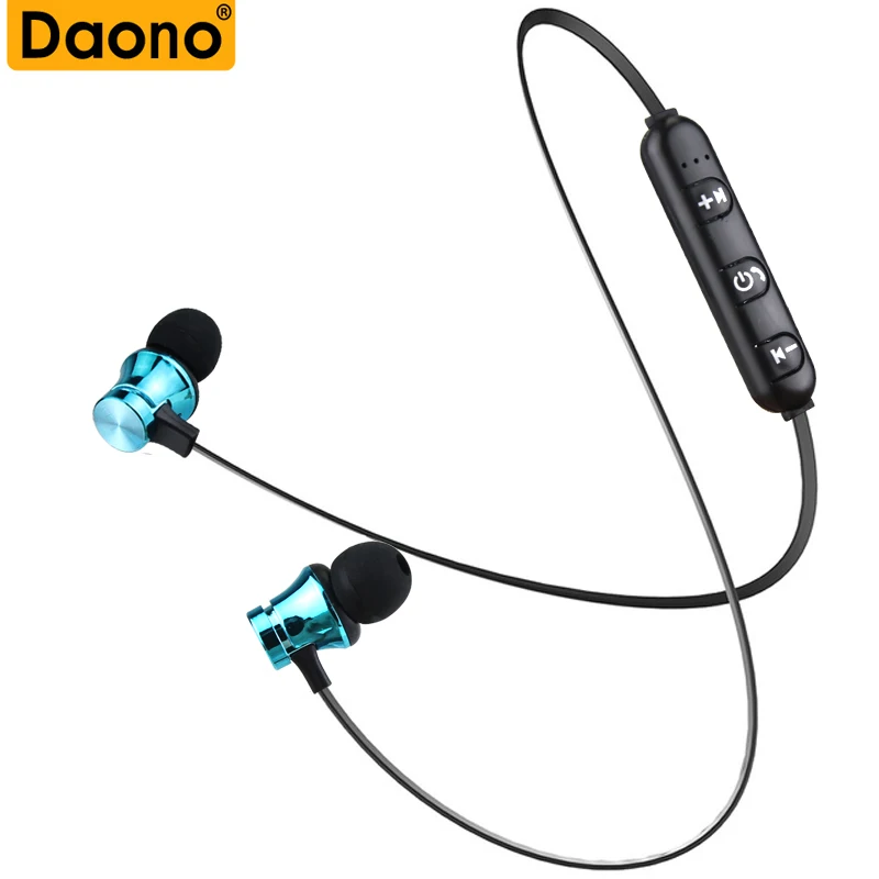 Металлические спортивные Bluetooth-наушники DAONO с защитой от пота магнитные наушники