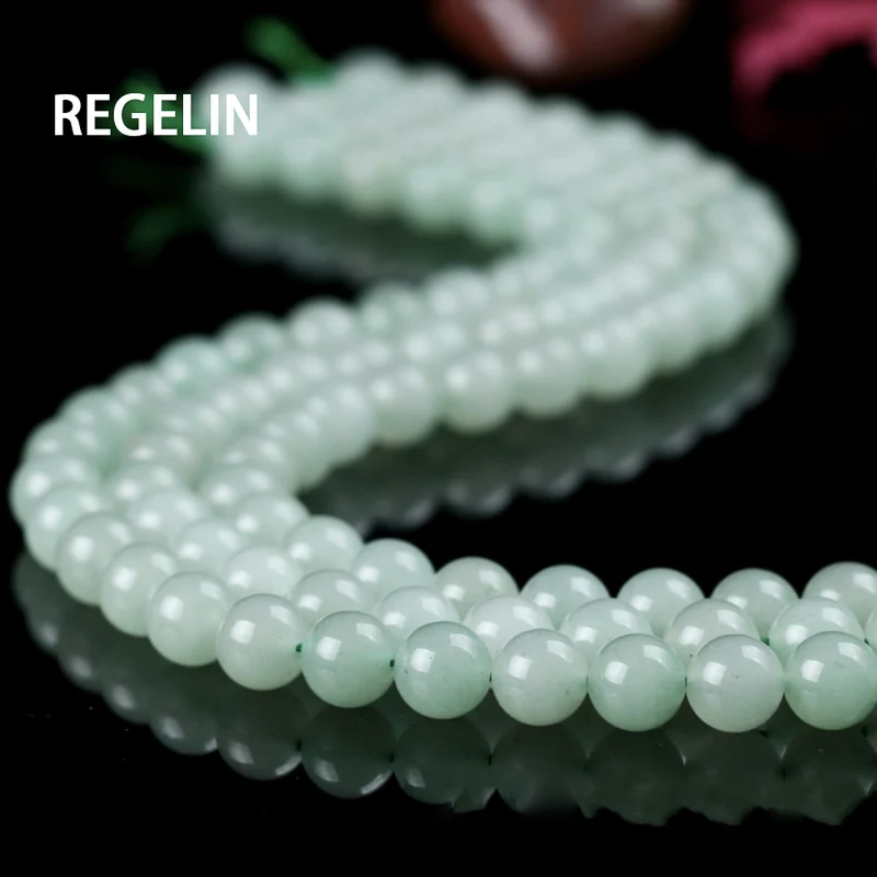 REGELIN 15 ''/strand 6/8/10 мм натуральный камень зелёный авантюрин Бусины Свободные