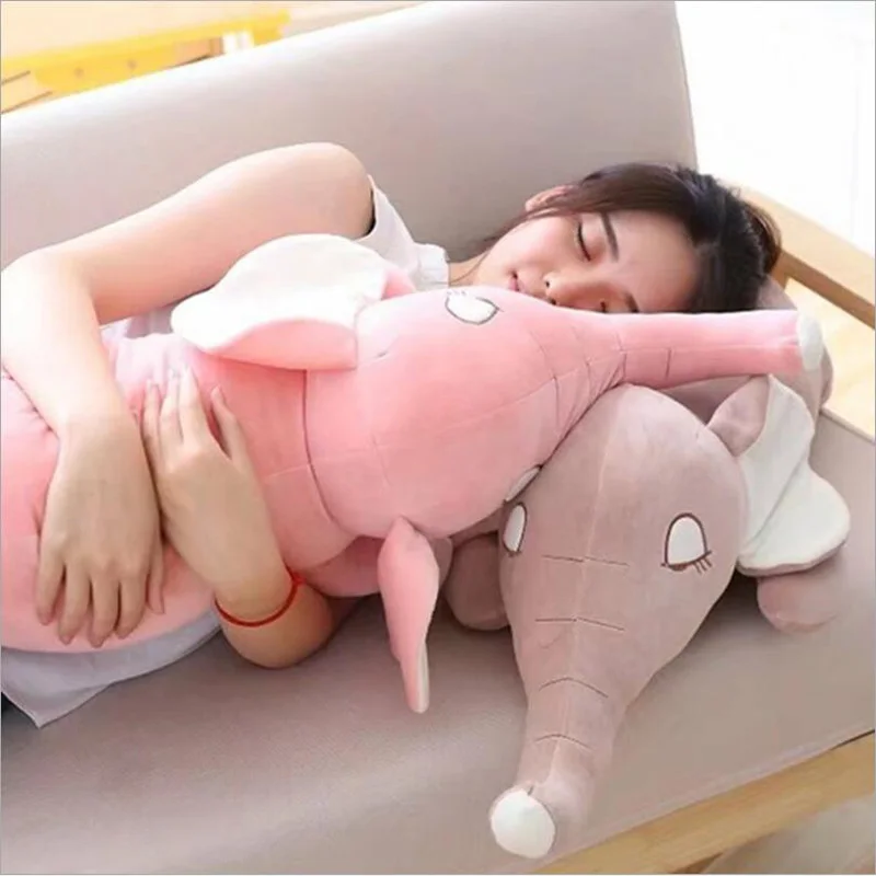 

Lovely Sleeping Elephant Plush Toy Stuffed Animal Doll Plush Pillow Gift Send to Children & Girlfriend