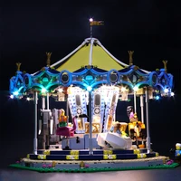 basic section a led light set for lego 10257 building blocks creator city street carousel toys compatible 15036 only led
