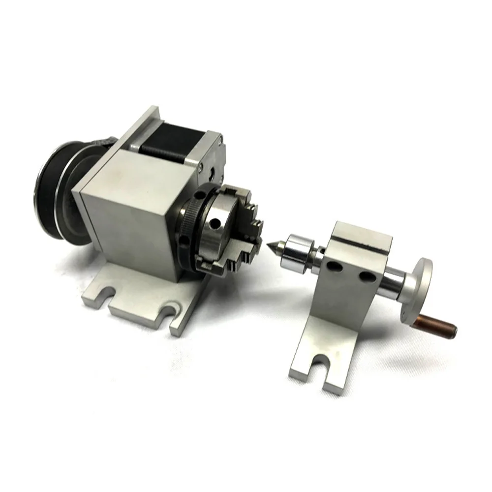 CNC 4 я ось вращения с драйвером K02 4Jaw 63 мм токарный патрон Nema17 шаговый двигатель для