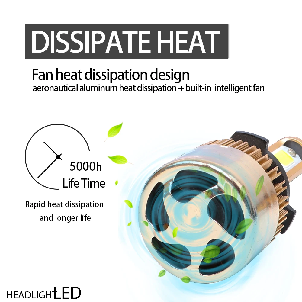 H11 H7 светодиодный H4 светодиодная лампа 2 шт. H1 H3 HB4 9006 HB3 9005 H13 72W 8000lm 6500K светодиодный светильник H4 Авто H 7 11 светодиодный свет автомобиля для укладки волос
