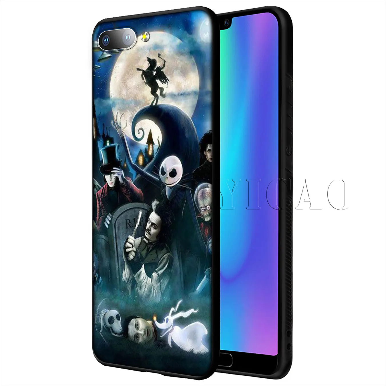Мягкий чехол IYICAO с рисунком кошмара перед Рождеством для Huawei P20 Pro P10 P8 P9 P30 Lite Mini 2017
