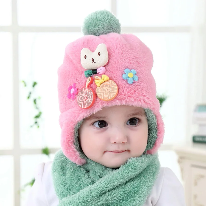 2 шт./компл. зимний теплый детский Рождественский плюшевый шарф с Санта Клаусом +